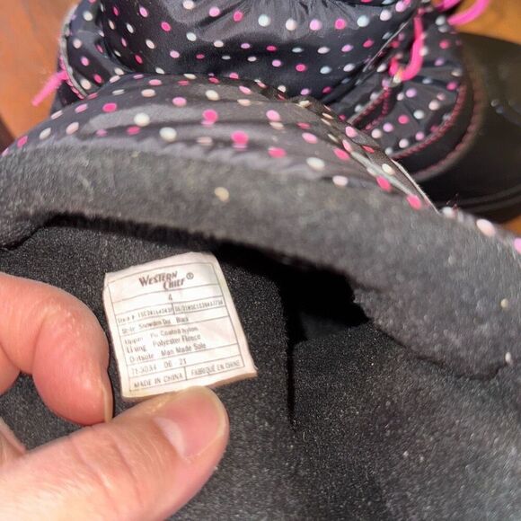 Girls winter snow boots western chief size 4 - Picture 7 of 8